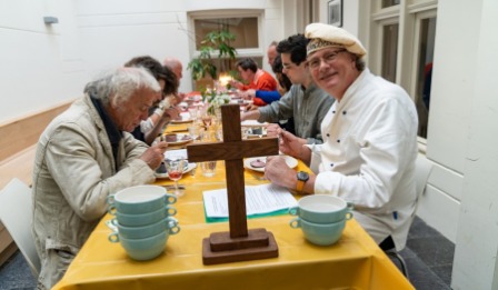 Andreas Wöhle bij de cursus Cooking Grace