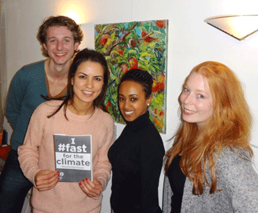Jongeren gaan vasten voor het klimaat
